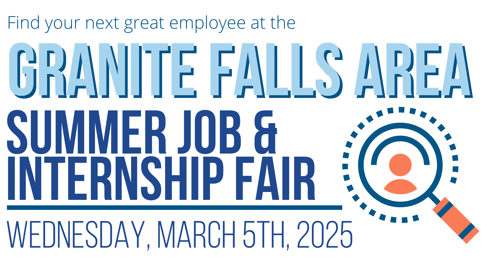 granite falls area job fair 2025 infographic